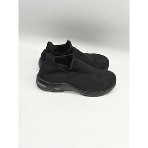 LARNMERN Womens 10 Black Knit Slip On Steel Toe Work Shoes Sneakers